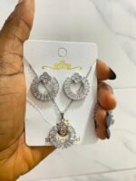 QUALITY HY FASHION CHAIN AND EARRING SET DESIGN 7 - Image 3