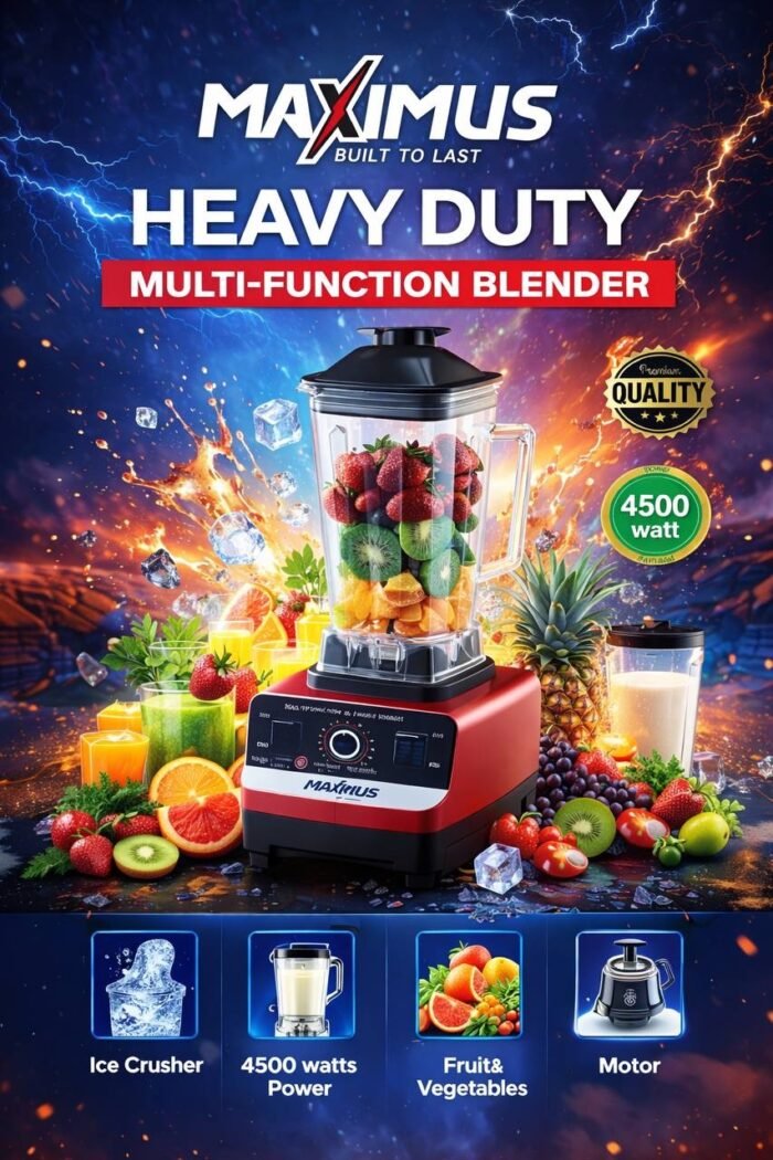 QUALITY 4500WATT 2IN1 MAXIMUS 2.5LTR CUP BLENDER - Image 3