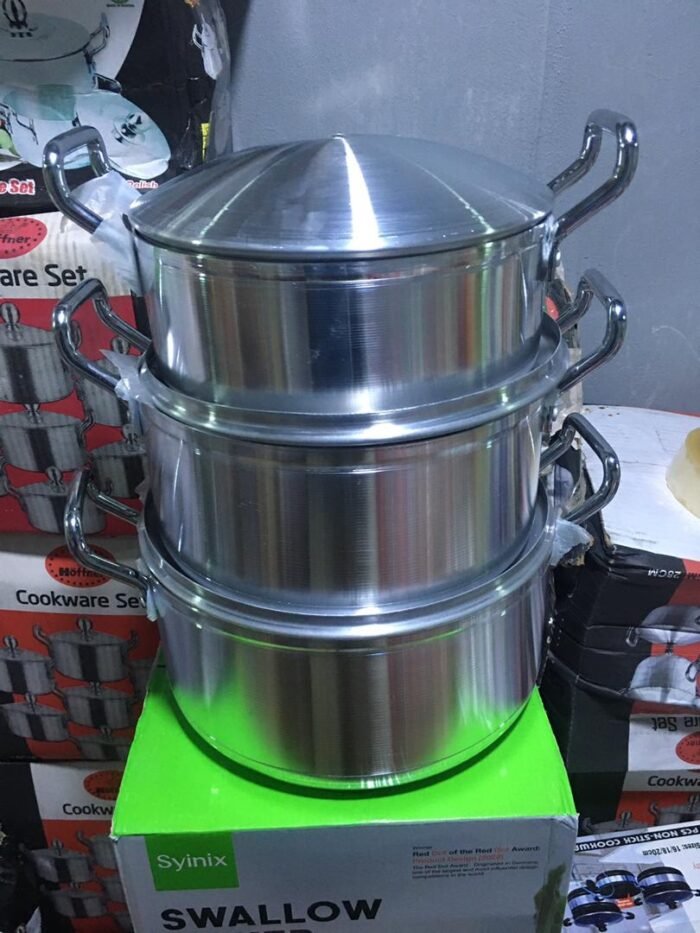 3PC HOFFNER ALUMINUM POT SET SIZE 22,24&26CM(3014) - Image 2