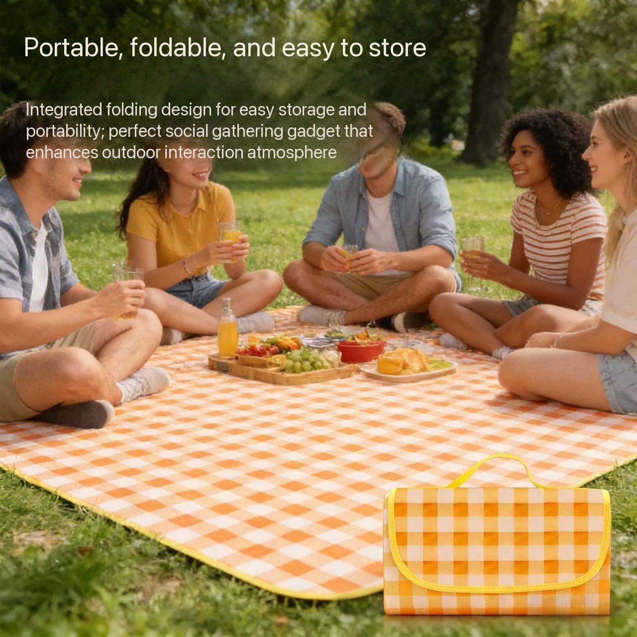 1a9b8625d84d5e91d01b23a5d62d5ef6 WATER PROOF FOLDABLE PICNIC MAT/BLANKET - Image 1