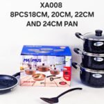 MAXIMUS NONSTICK POT WITH FRYPAN AND SPOON SIZE 18,20,22CM&24CM FRYPAN