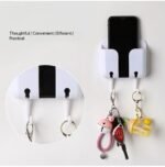 WALL PHONE HOLDER WITH KEY HOOK - Image 2