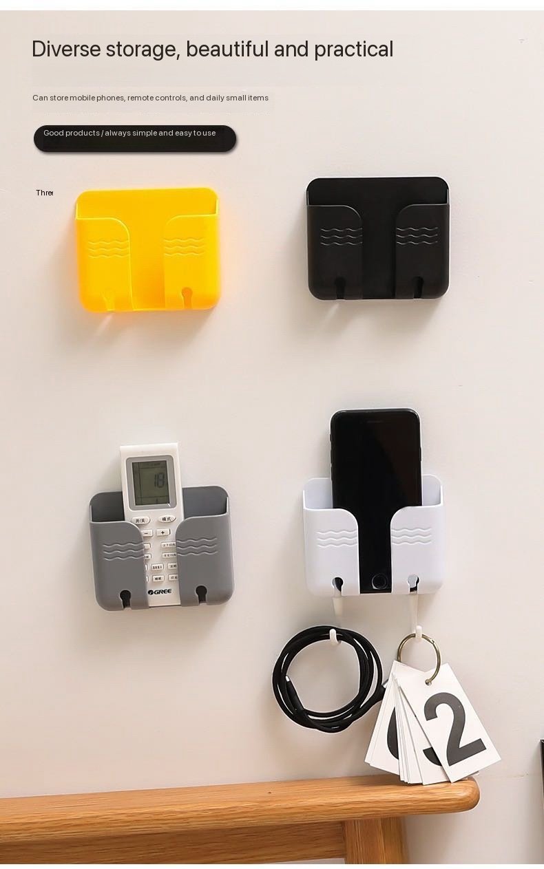 602c32a06ecebea4f8295e09dfd91d7c WALL PHONE HOLDER WITH KEY HOOK - Image 1