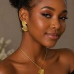 QUALITY NON TARNISH LUXURY SUNBELLE FASHION EARRING AND PENDANT SET DESIGN 15