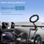 360 DEGREE ADJUSTABLE FOLDABLE MAGNETIC STEEL SUCTION CAR PHONE HOLDER