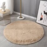 80CM ROUND SHAPE FLUFFY RABBIT FUR RUG - Image 7