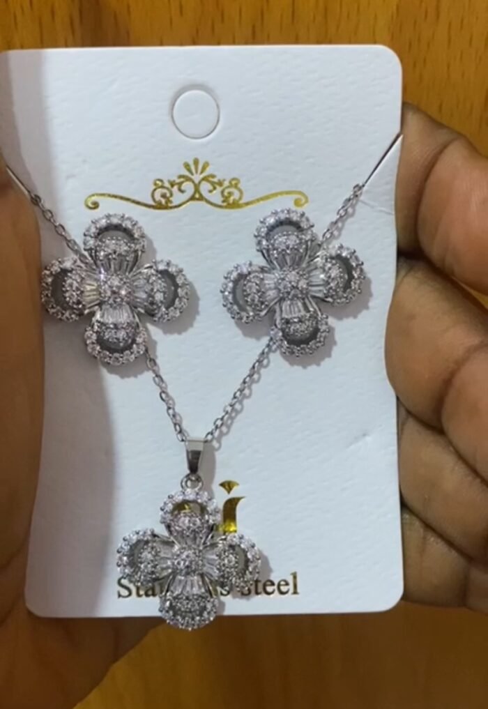 QUALITY HY FASHION CHAIN AND EARRING SET DESIGN 5 - Image 2