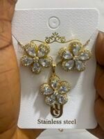 QUALITY HY FASHION CHAIN AND EARRING SET DESIGN 8 - Image 2