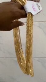 DURABLE SUNBELLE GOLD REPLICA CUBAN CHAIN - Image 2