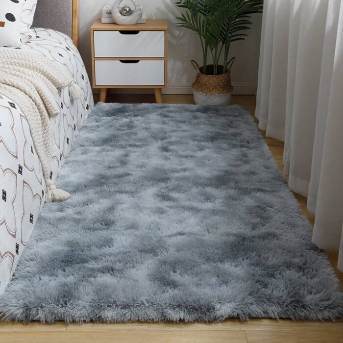80*160CM DECOR  PATTERN PLUSH FLUFFY ROUND RABBIT FUR RUG FOR LIVING ROOM AESTHETICS - Image 2