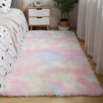 80*160CM DECOR  PATTERN PLUSH FLUFFY ROUND RABBIT FUR RUG FOR LIVING ROOM AESTHETICS - Image 4