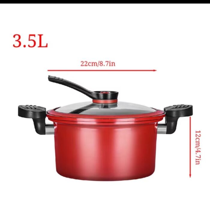 3.5LTR MICRO LIGHT WEIGHT PRESSURE COOKER POT - Image 2
