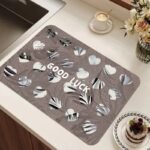 50*80CM 3D SQUARE SHAPE DIATOMITE/SILICON DESIGN QUICK DRY/WATER ABSORBENT FOOTMAT(Randomly picked)