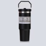 INSULATED VACUUM STAINLESS STEEL TUMBLER CUP WITH HANDLE AND SUCKER(900ML) - Image 3