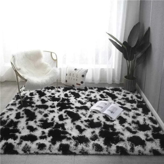 80*160CM DECOR  PATTERN PLUSH FLUFFY ROUND RABBIT FUR RUG FOR LIVING ROOM AESTHETICS - Image 13