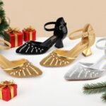 MARIE STUD QUALITY PORTABLE HEELS SHOE