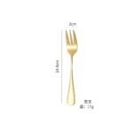 6PC QUALITY GOLD CUTLERY SET(Gold Dessert fork,tea spoon,Fork,Knife,Spoon) - Image 2