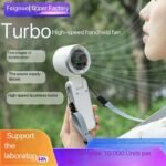 (ON SALES) 100-SPEED COOLING 3000mah TURBO DIGITAL DISPLAY FOLDABLE RECHARGEABLE HANDHELD FAN - Image 6
