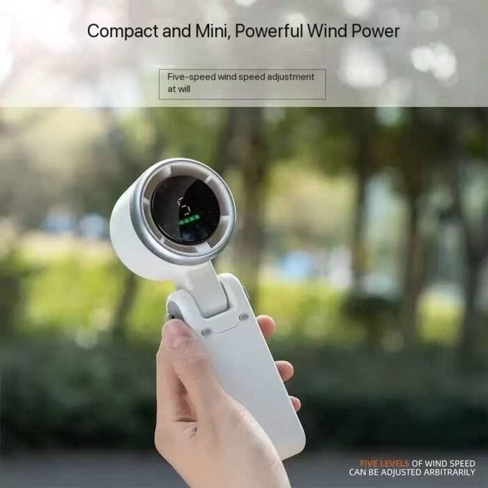 (ON SALES) 100-SPEED COOLING 3000mah TURBO DIGITAL DISPLAY FOLDABLE RECHARGEABLE HANDHELD FAN - Image 4