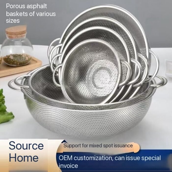 HIGH QUALITY STAINLESS STEEL COLANDER SET•••SIZE 16.5,19.5,22.525.5&28.5CM - Image 3