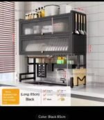 85CM DOUBLE STEP DUST PROOF OVER THE SINK SHELF,DISH RACK,CUTLERY/UTENSILS HOLDER