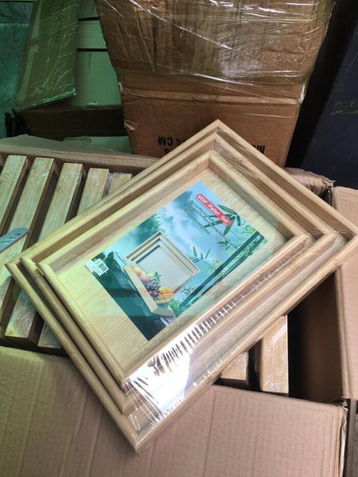 3IN1 QUALITY WOODEN BAMBO SERVING TRAY - Image 6