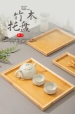 3IN1 QUALITY WOODEN BAMBO SERVING TRAY - Image 4