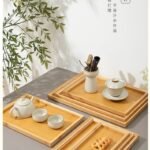 3IN1 QUALITY WOODEN BAMBO SERVING TRAY