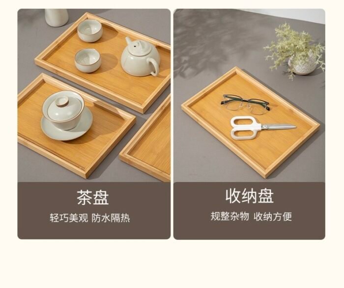 3IN1 QUALITY WOODEN BAMBO SERVING TRAY - Image 3
