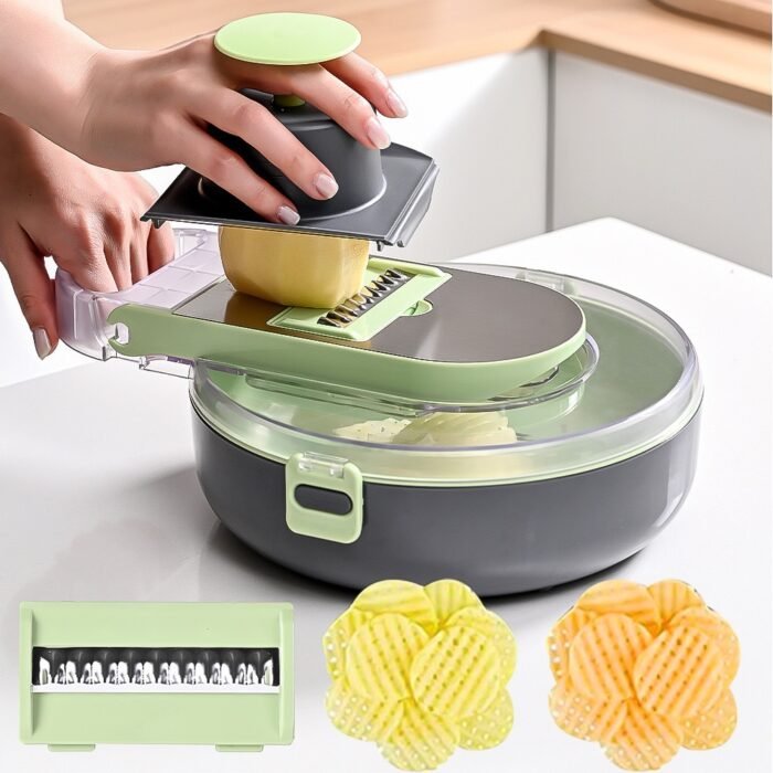 (ON SALES) 9IN1 QUALITY NEW INVENTION MULTIFUNCTIONAL VEGETABLE CUTTER/SHREDDER - Image 5