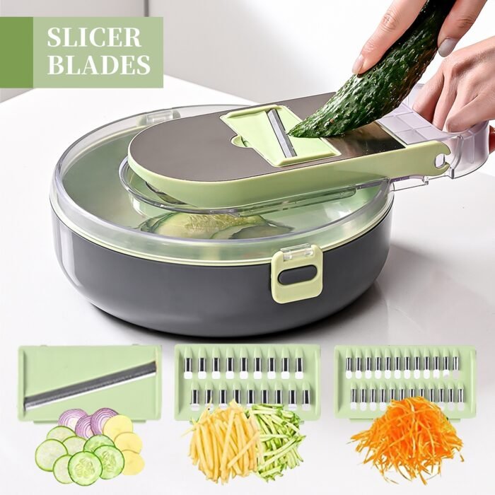 (ON SALES) 9IN1 QUALITY NEW INVENTION MULTIFUNCTIONAL VEGETABLE CUTTER/SHREDDER - Image 6