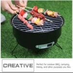 PORTABLE OUTDOOR/INDOOR STAINLESS STEEL CHARCOAL BARBECUE GRILL