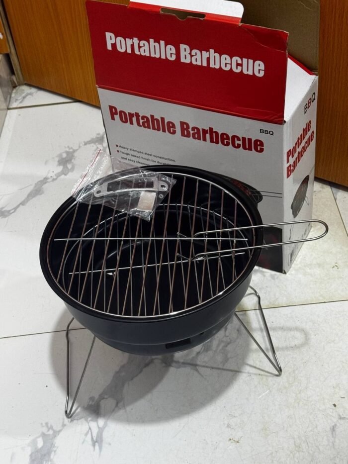 PORTABLE OUTDOOR/INDOOR STAINLESS STEEL CHARCOAL BARBECUE GRILL - Image 3