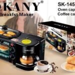 12LTRS SOKANY 3IN1 BREAKFAST MAKER(FOR GRILLING,TOASTING,BAKING,RE-HEATING,COFFEE MAKER