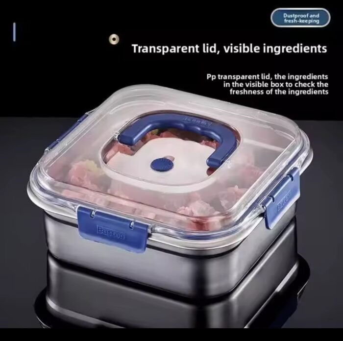 QUALITY MULTIPURPOSE 316 STAINLESS STEEL REFRIGERATOR FOOD STORAGE AND LUNCH BOX - Image 5