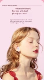 S28 FINGER TOUCH BLUETOOTH EARPOD/EARBUD WITH PROJECTOR LIGHT AND REPLACEABLE CLIP - Image 5