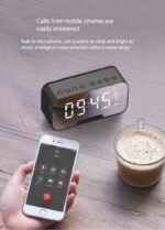 MULTIFUNCTIONAL RECHARGEABLE STEREO BASE-HEAVY BLUETOOTH SPEAKER WITH TF/FM RADIO AND ALARM CLOCK(Red color only) - Image 3