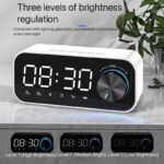MULTIFUNCTIONAL RECHARGEABLE STEREO BASE-HEAVY BLUETOOTH SPEAKER WITH TF/FM RADIO AND ALARM CLOCK - Image 2