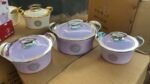 3PC QUALITY 800/1200/2000ML ORCHID INSULATED FOOD WARMER - Image 3