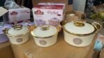 3PC QUALITY 800/1200/2000ML ORCHID INSULATED FOOD WARMER - Image 4