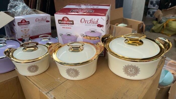 3PC QUALITY 800/1200/2000ML ORCHID INSULATED FOOD WARMER - Image 4