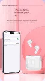 S28 FINGER TOUCH BLUETOOTH EARPOD/EARBUD WITH PROJECTOR LIGHT AND REPLACEABLE CLIP - Image 4