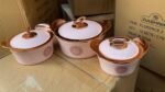 3PC QUALITY 800/1200/2000ML ORCHID INSULATED FOOD WARMER - Image 2