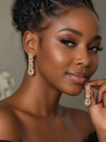QUALITY NON TARNISH LUXURY SUNGOLD FASHION EARRING DESIGN  2