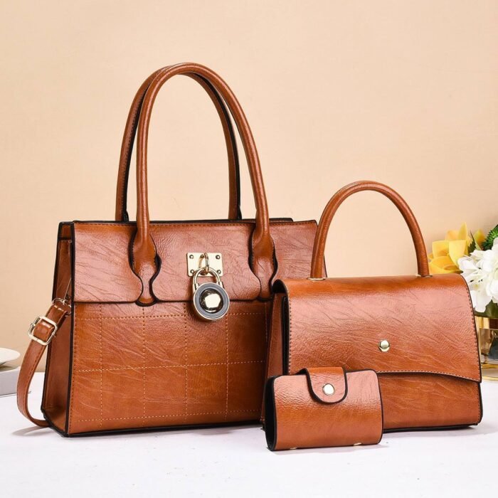 3IN1 HOPPY CLASSY QUALITY LEATHER BAG - Image 2