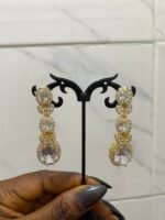 QUALITY NON TARNISH LUXURY SUNGOLD FASHION EARRING DESIGN  2 - Image 5
