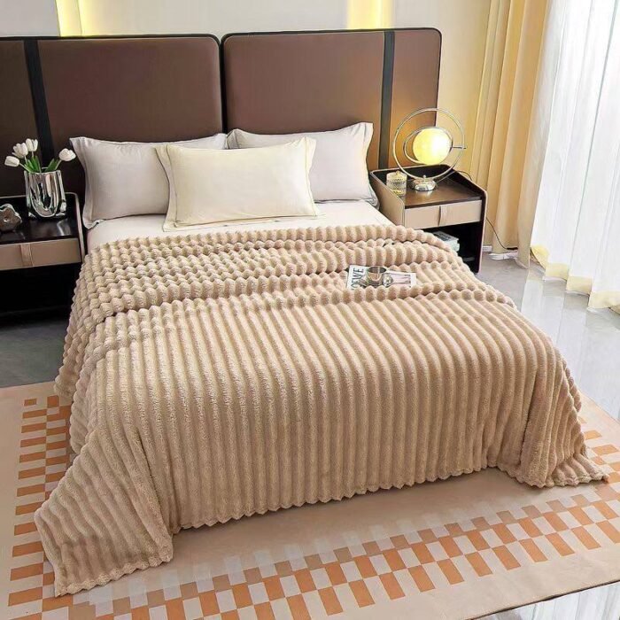 DOUBLE SIDED WARM SOLID SKIN FRIENDLY RABBIT FUR VELVET BLANKET/DUVET DESIGN 2

NO PILLOW OR PILLOW CASE O📌 - Image 11