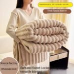 DOUBLE SIDED WARM SOLID SKIN FRIENDLY RABBIT FUR VELVET BLANKET/DUVET DESIGN 2

NO PILLOW OR PILLOW CASE O📌 - Image 14