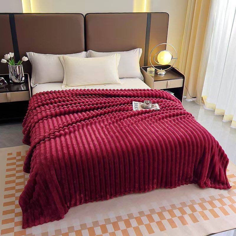 img_7806 DOUBLE SIDED WARM SOLID SKIN FRIENDLY RABBIT FUR VELVET BLANKET/DUVET DESIGN 1
NO PILLOW OR PILLOW CASE O📌 - Image 1