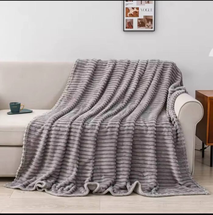 DOUBLE SIDED WARM SOLID SKIN FRIENDLY RABBIT FUR VELVET BLANKET/DUVET DESIGN 1

NO PILLOW OR PILLOW CASE O📌 - Image 3